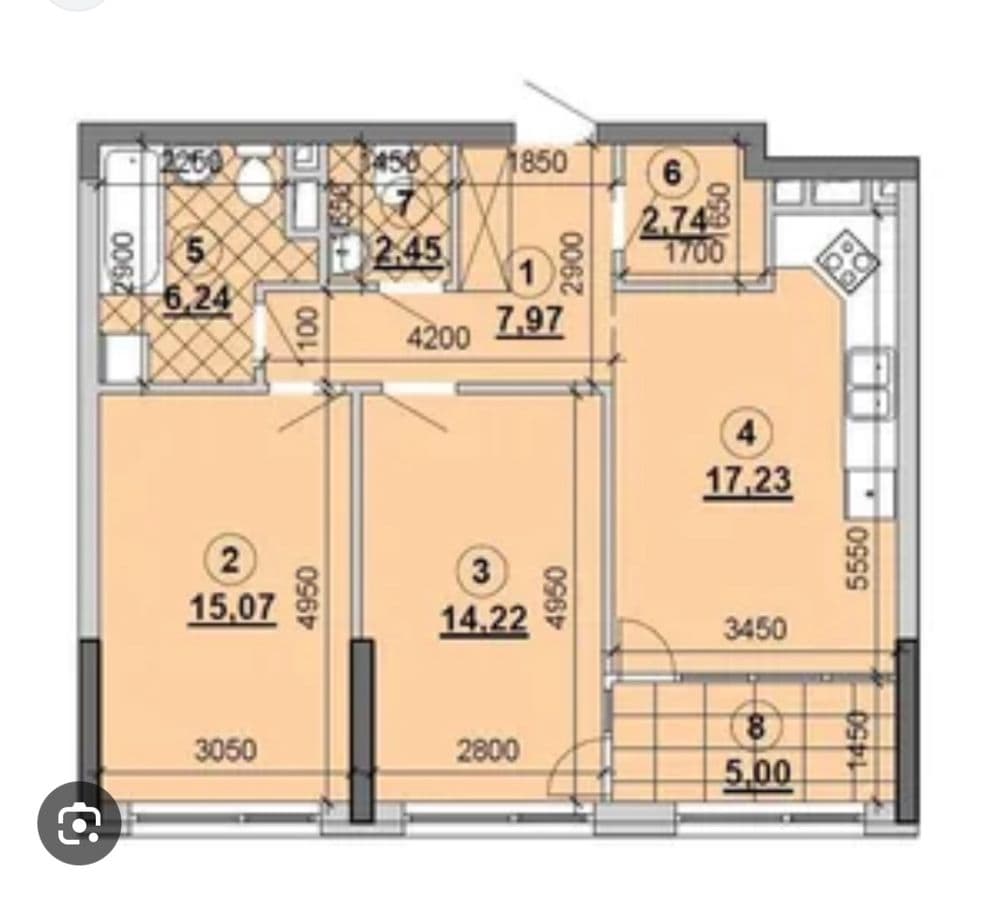 Продаж 2-кімнатної квартири, 71 м², ЖК «Great» 2