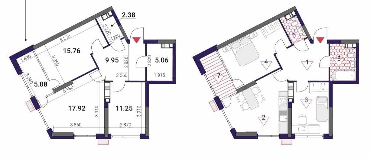 Продаж 2-кімнатної квартири, 68 м², ЖК «Great» 1