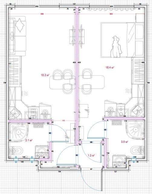 Продаж 2-кімнатної квартири, 43.4 м², Печерський р-н 1