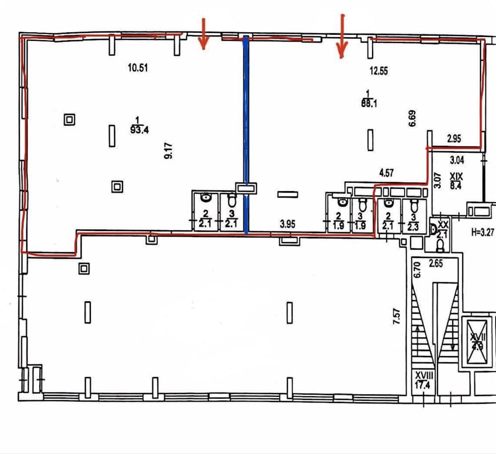 Оренда комерційного приміщення, 93.4 м², Подільський р-н 5