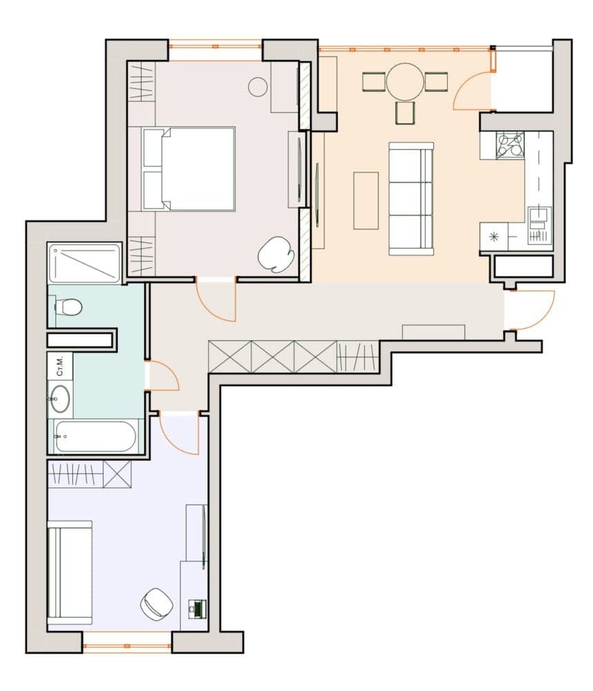 Продаж 3-кімнатної квартири, 73.7 м², ЖК «Сирецькі Сади» 2