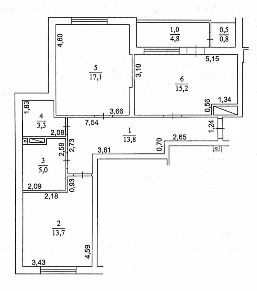 Продаж 3-кімнатної квартири, 73.7 м², ЖК «Сирецькі Сади» 4