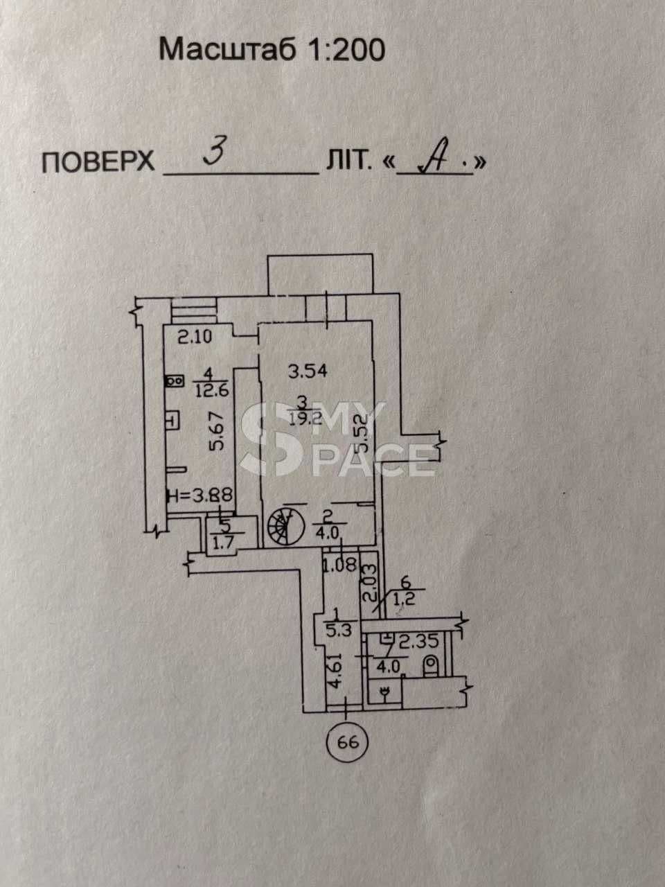 Продаж 2-кімнатної квартири, 54 м², Подільський р-н 5