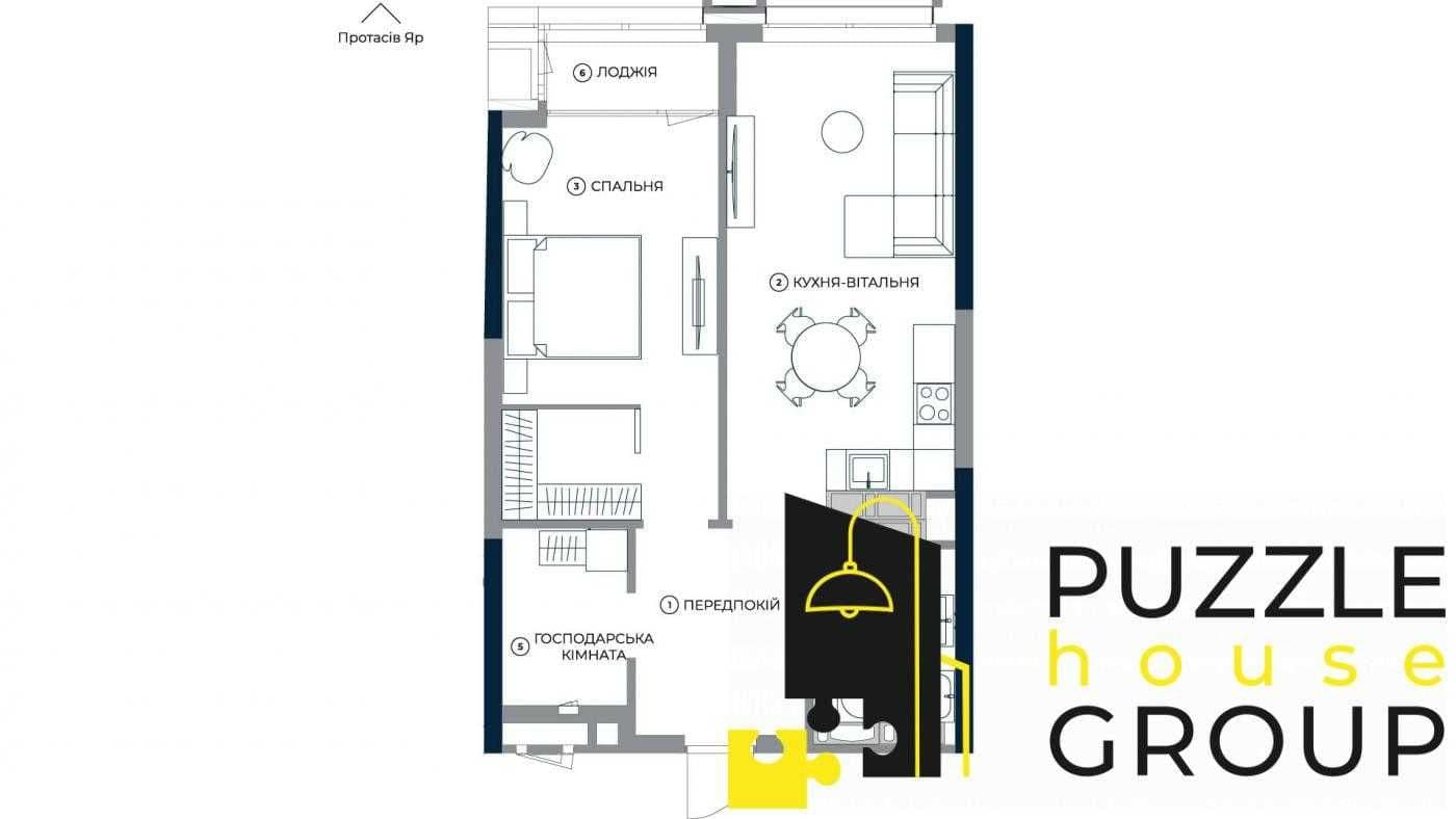 Продаж 1-кімнатної квартири, 54.59 м², Голосіївський р-н 4