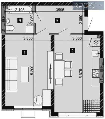 Продаж 1-кімнатної квартири, 48.2 м², Голосіївський р-н 1