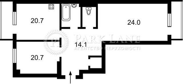 Продаж 2-кімнатної квартири, 100 м², Дарницький р-н 3