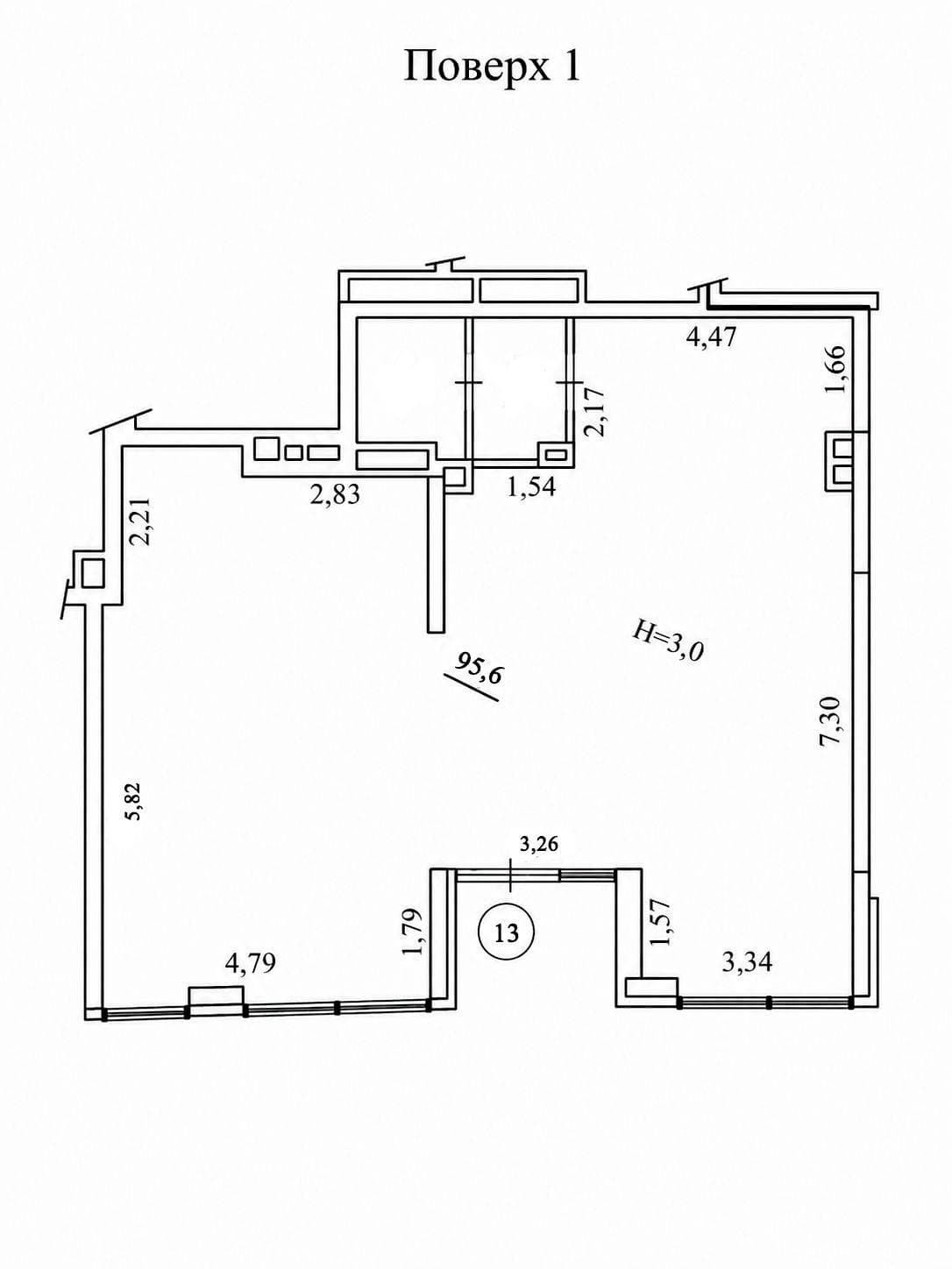 Оренда комерційного приміщення, 96 м², ЖК «Діброва парк» 2