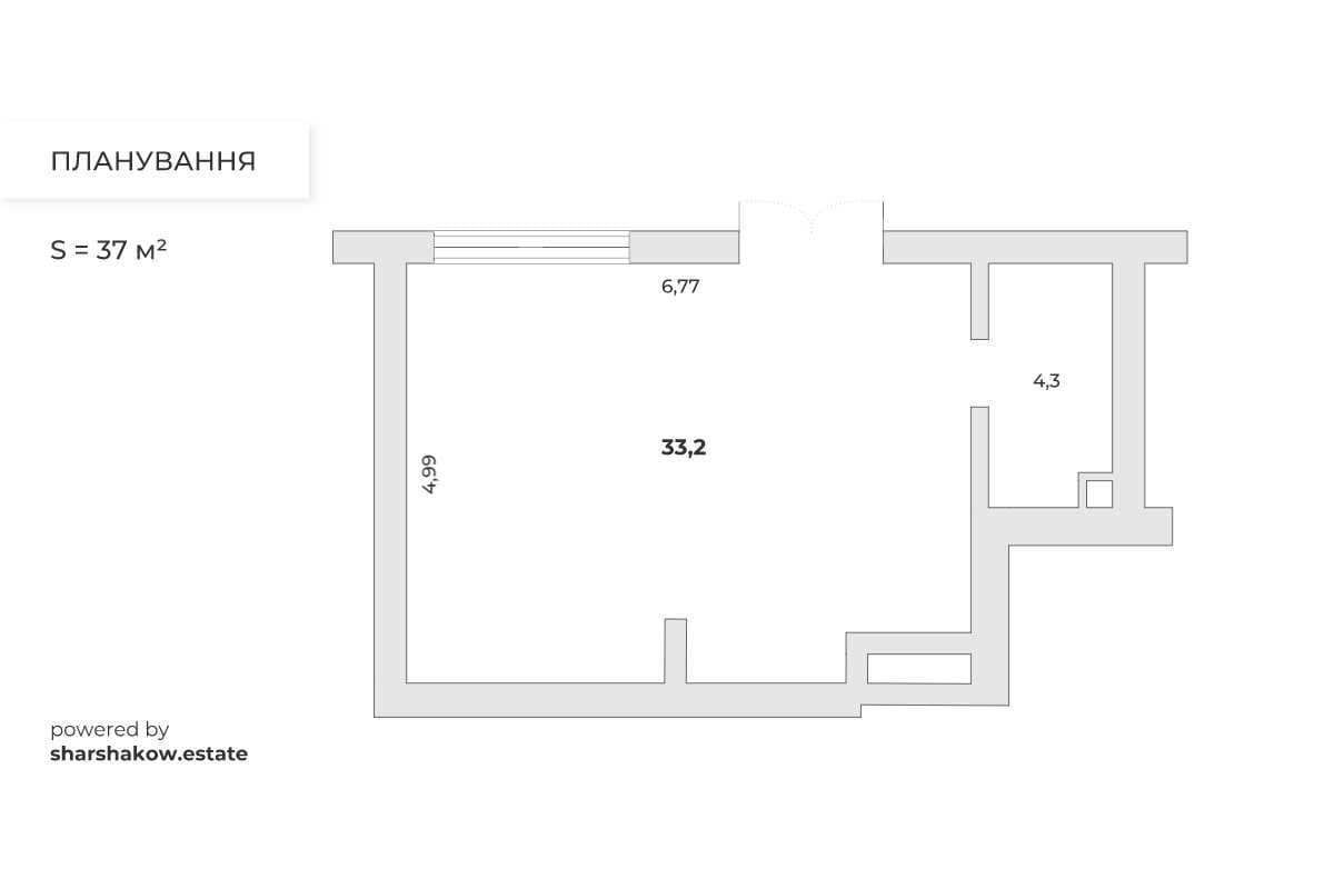 Оренда комерційного приміщення, 37 м², ЖК «Варшавський 2» 2