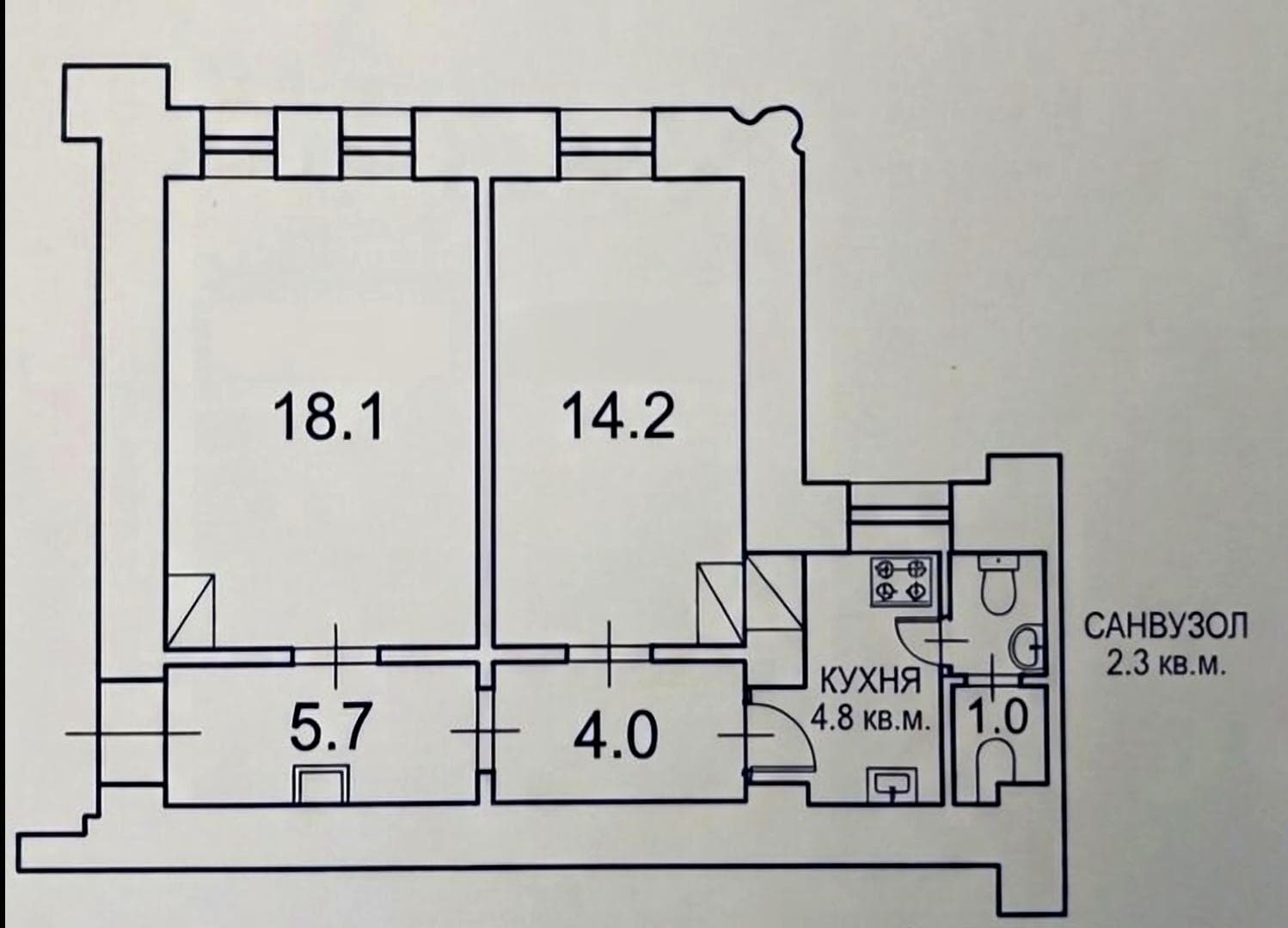 Оренда комерційного приміщення, 50.1 м², Шевченківський р-н 4